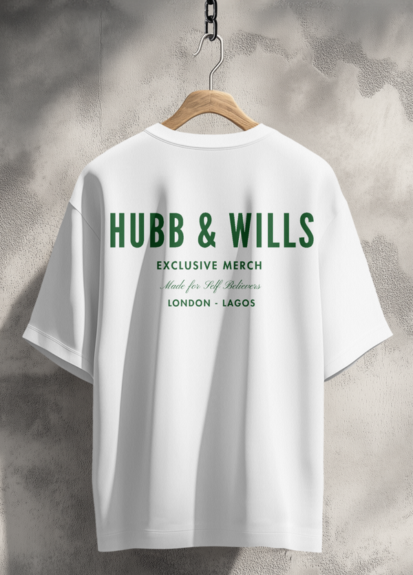 Hubb and Wills Rose Arch Tee - White