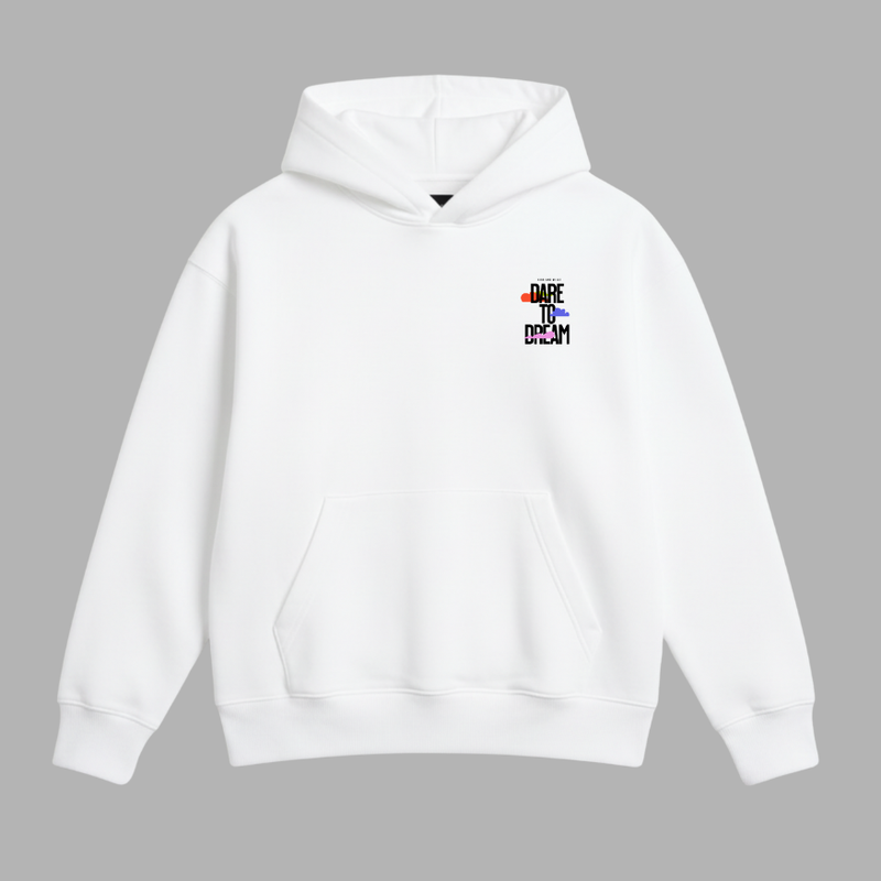 Dare To Dream Hoodie - White