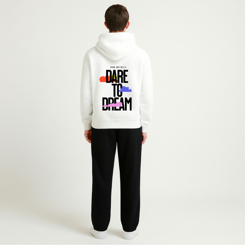 Dare To Dream Hoodie - White