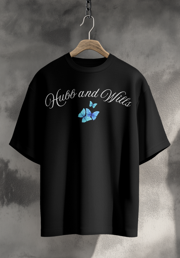 Hubb and Wills – “Dreamers” Oversized Tee - Black