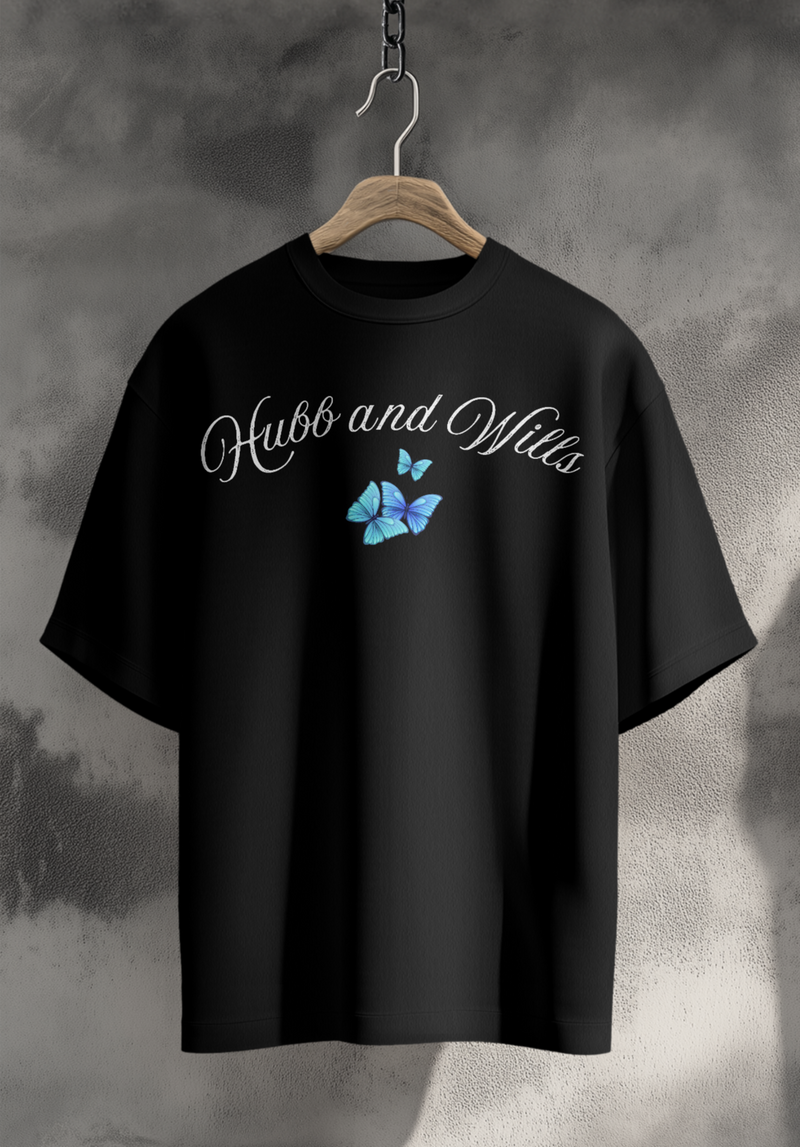Hubb and Wills – “Dreamers” Oversized Tee - Black