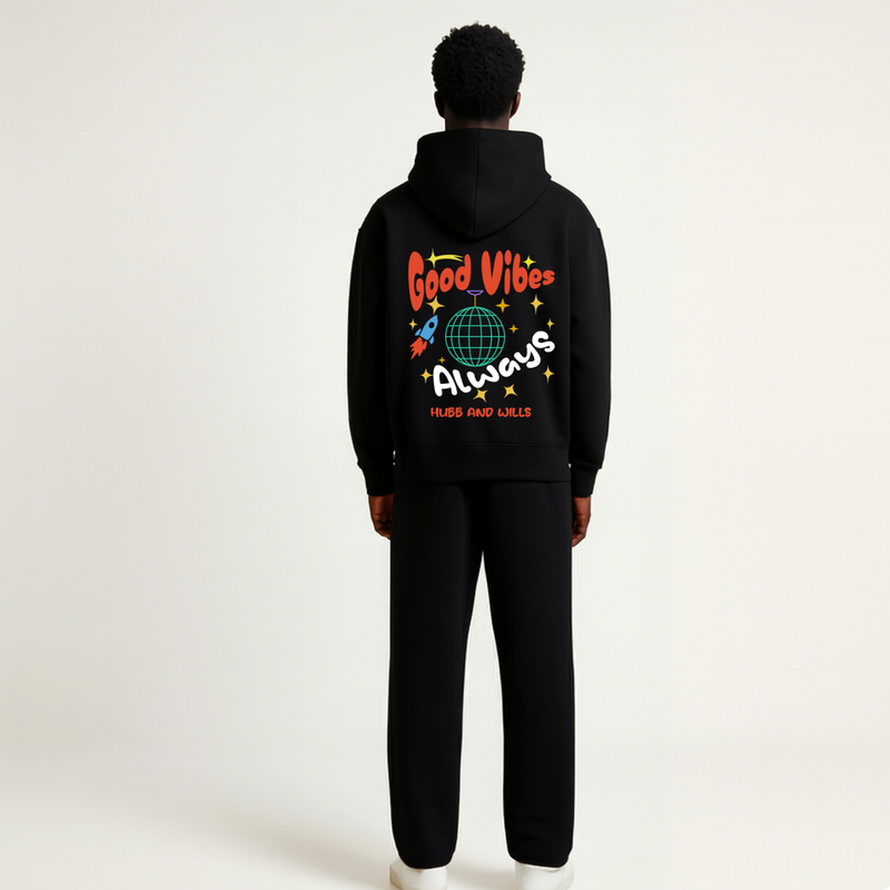 Good Vibes Always Hoodie - Black