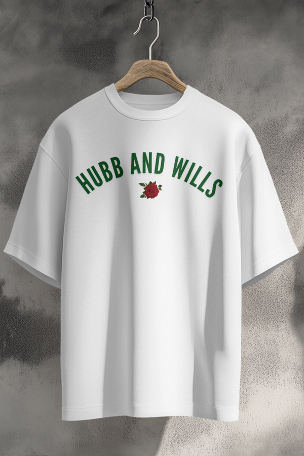 Hubb and Wills Rose Arch Tee - White