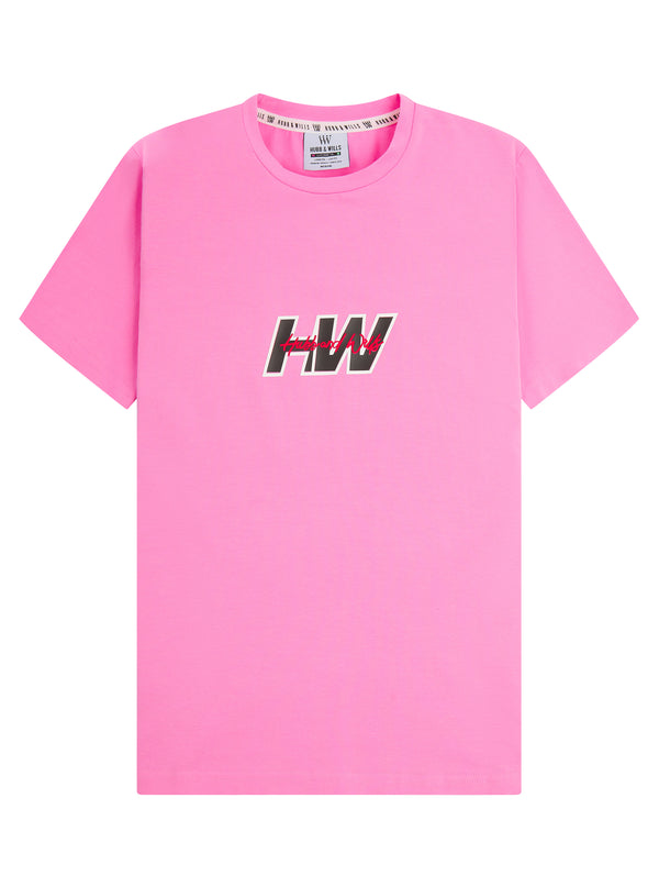 Signature Block Tee - Pink