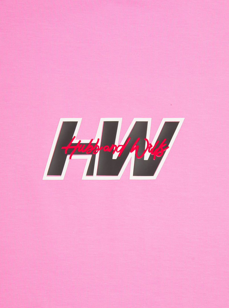 Signature Block Tee - Pink