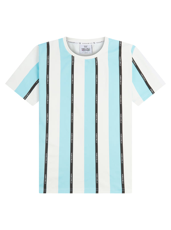 Stripe Print Tee - Blue