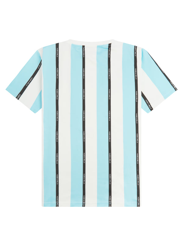 Stripe Print Tee - Blue