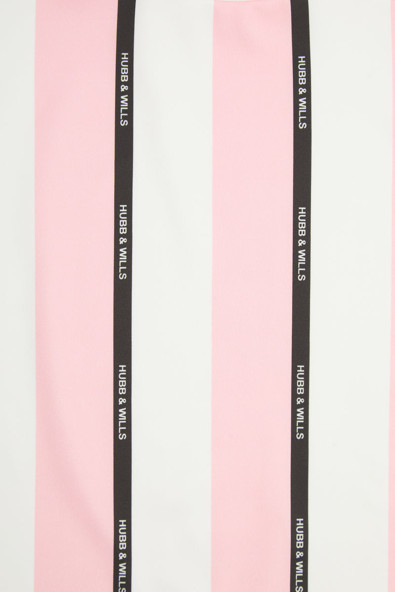 Stripe Print Tee - Pink