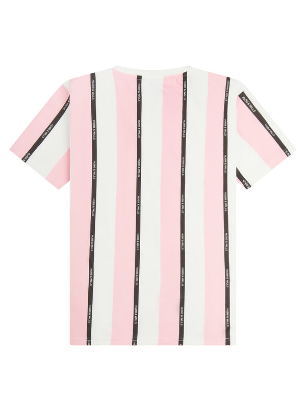 Stripe Print Tee - Pink
