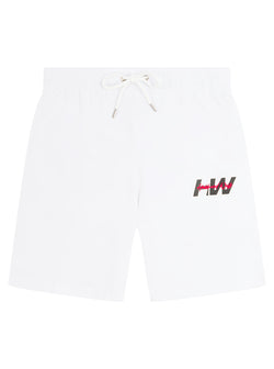 Signature Block Shorts - White