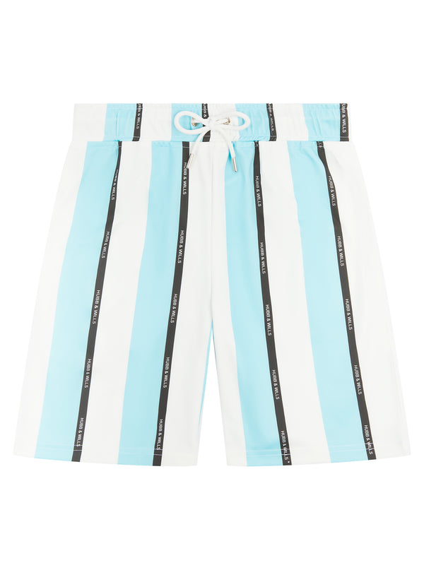 Stripe Print Short - Blue
