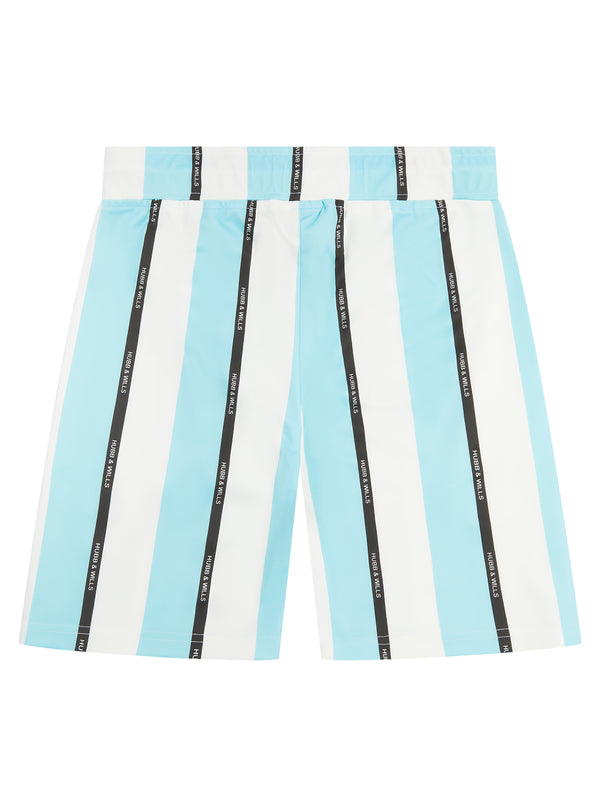 Stripe Print Short - Blue