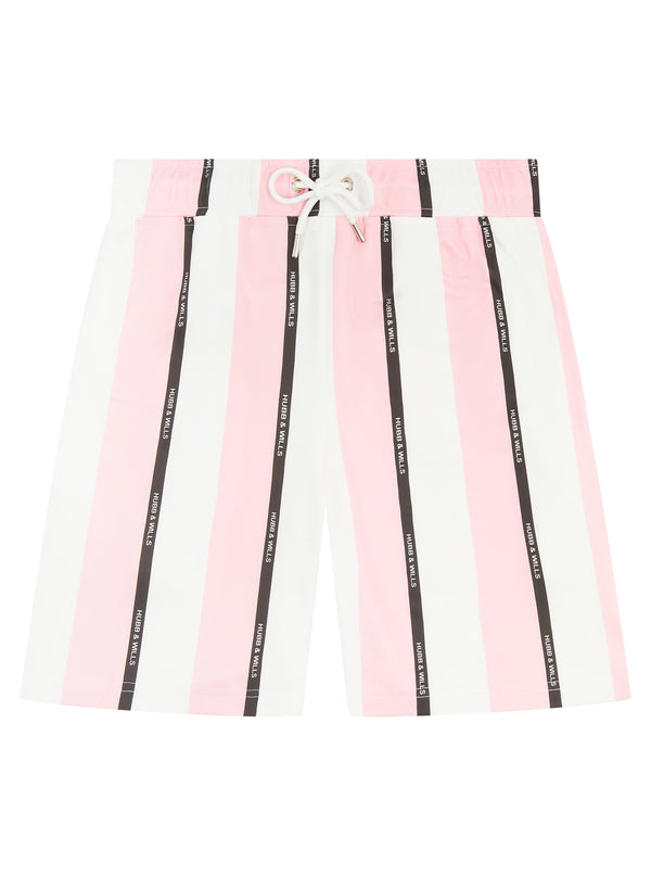 Stripe Print Short - Pink