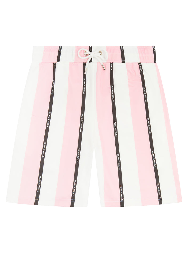 Stripe Print Short - Pink