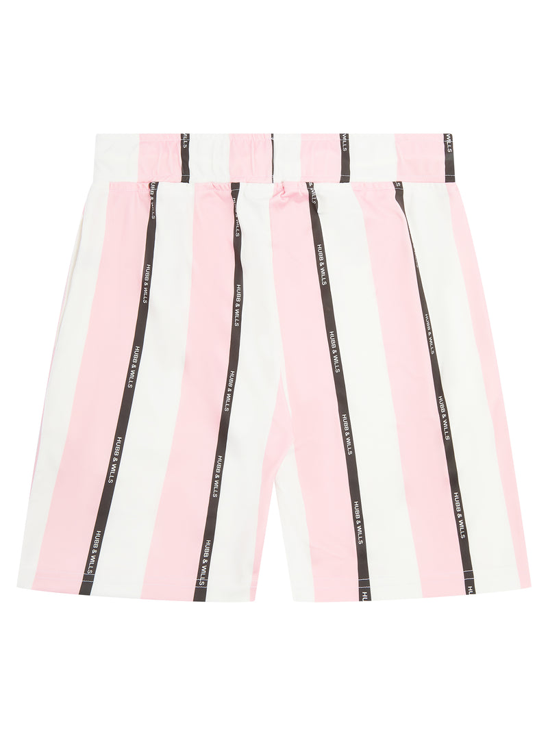 Stripe Print Short - Pink