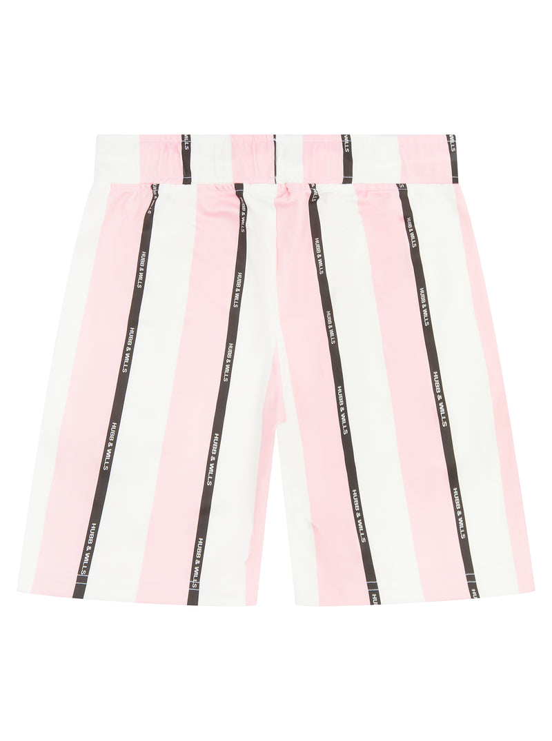Stripe Print Short - Pink