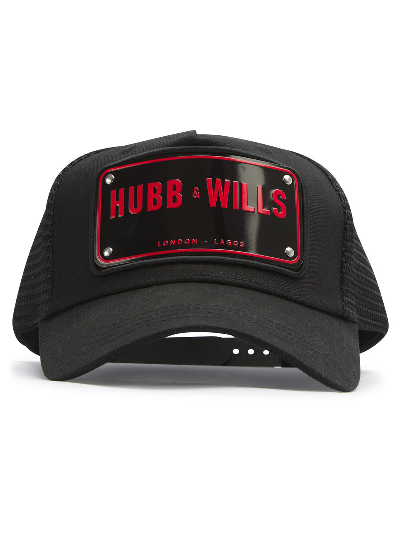 Aluminium Patch Hat - Black/Red