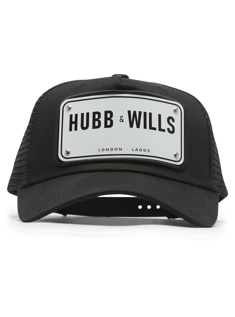 Aluminium Patch Hat - Black/White