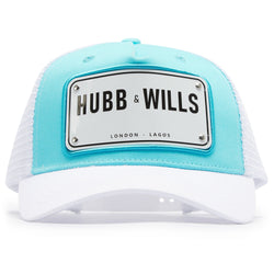 Aluminium Patch Hat - Blue/White