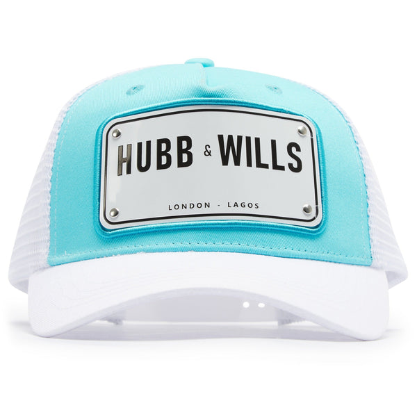 Aluminium Patch Hat - Blue/White