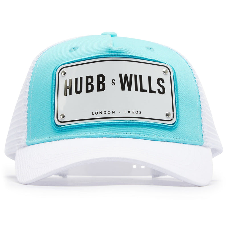 Aluminium Patch Hat - Blue/White