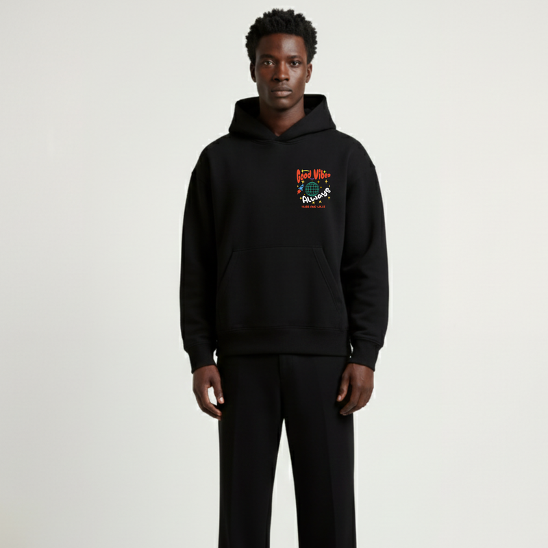 Good Vibes Always Hoodie - Black