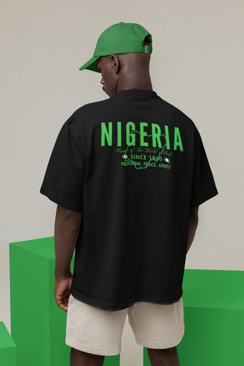 Hubb and Wills Nigeria Tshirt - Black