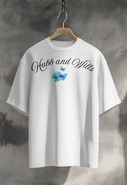 Hubb and Wills – “Dreamers” Oversized Tee - White