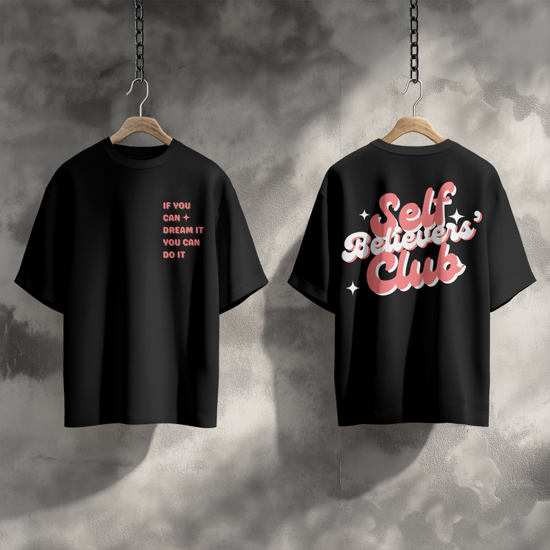Hubb and Wills Self Believers' Club Tee – Black