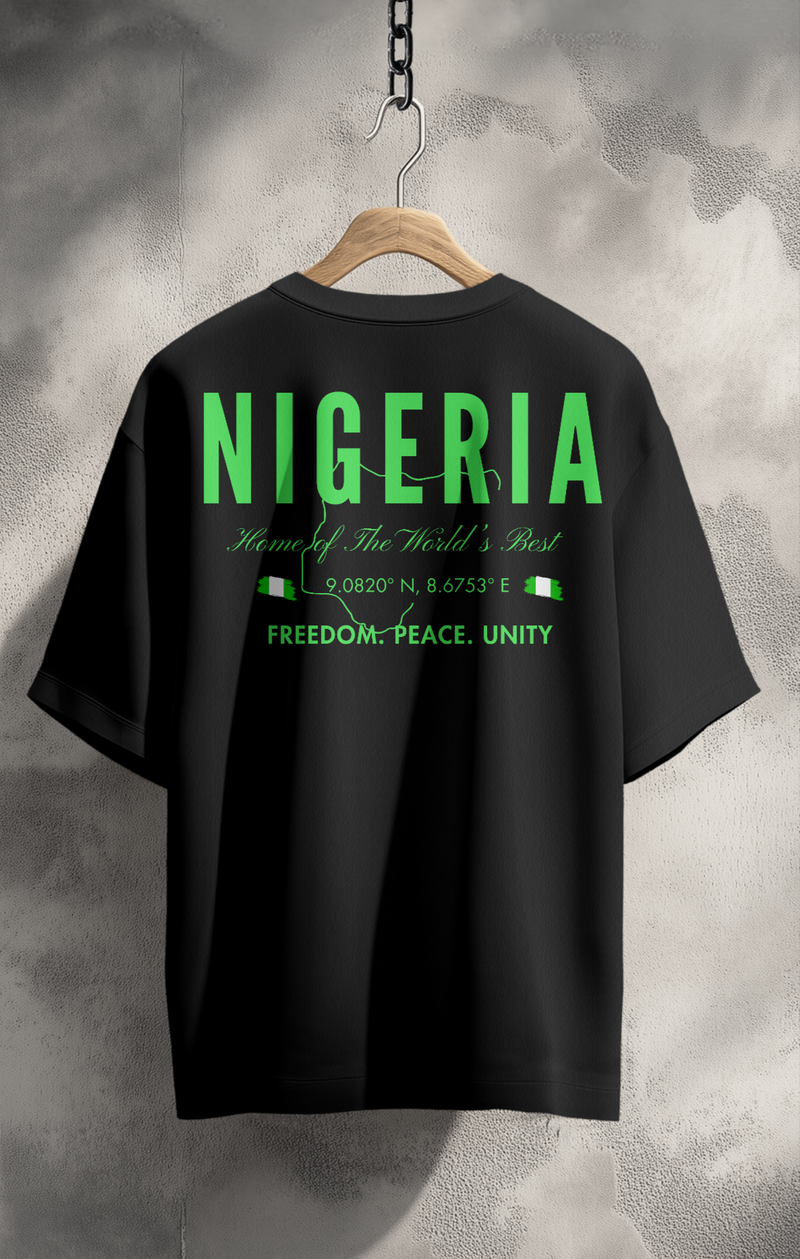 Hubb and Wills Nigeria Tshirt - Black