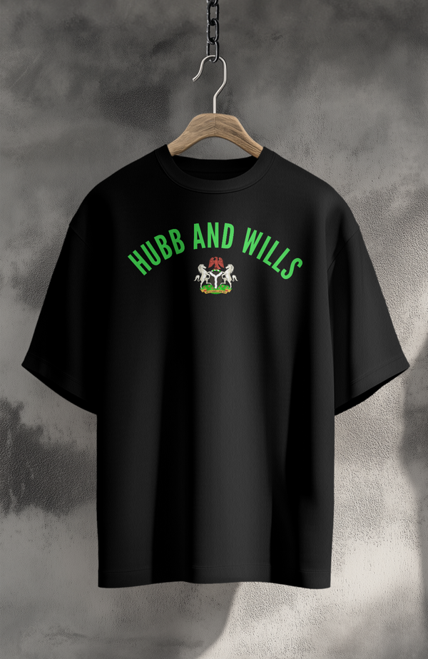 Hubb and Wills Nigeria Tshirt - Black