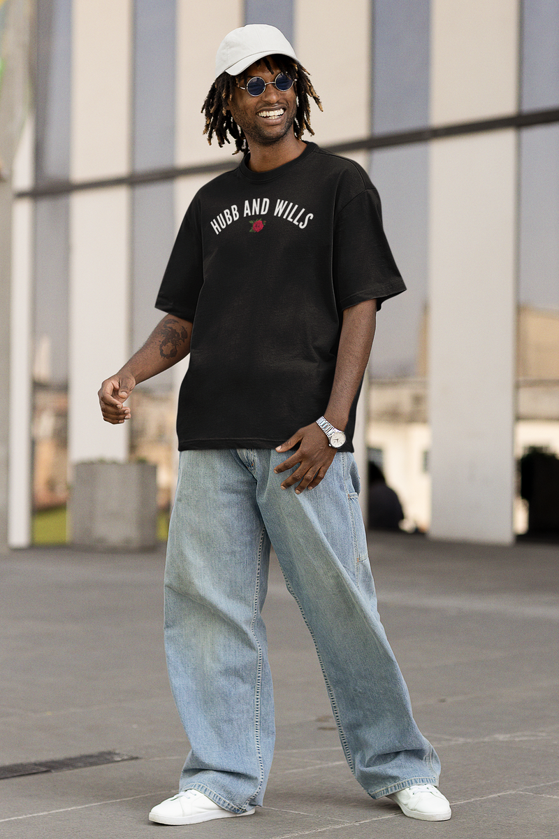 Hubb and Wills Rose Arch Tee - Black
