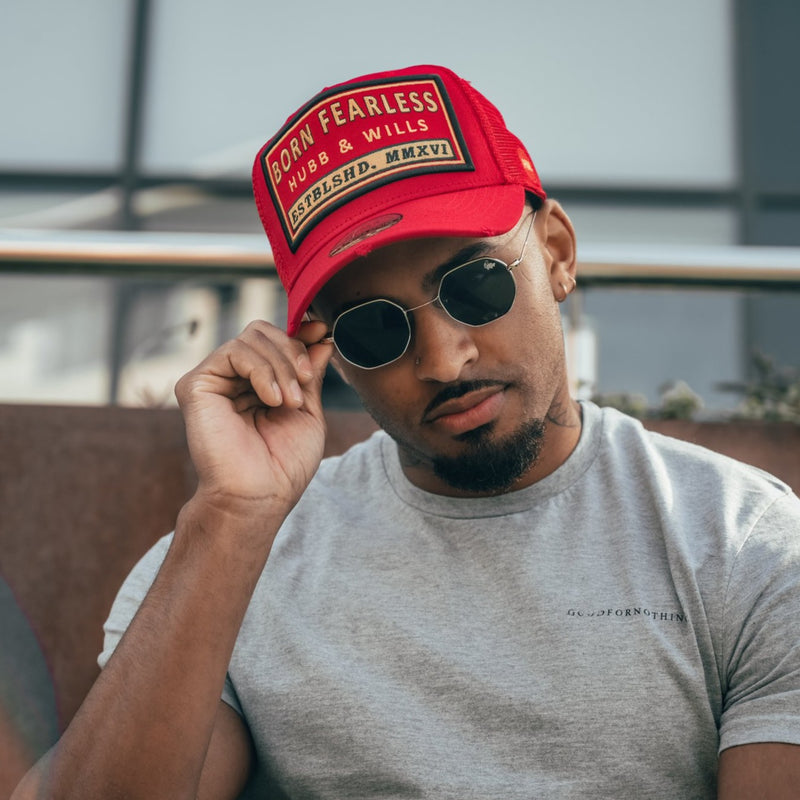 Red and Gold Cap