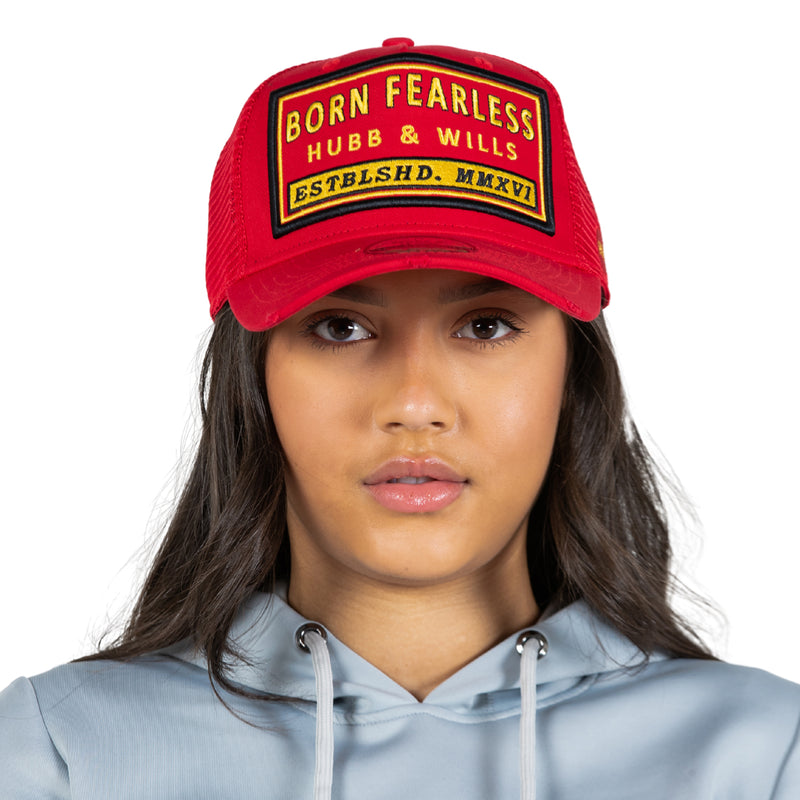 Red and Gold Cap
