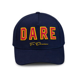 Denim Blue and Red Cap