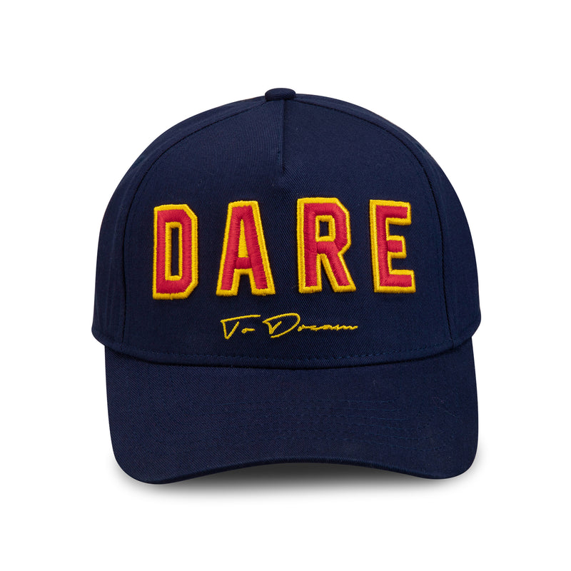 Denim Blue and Red Cap