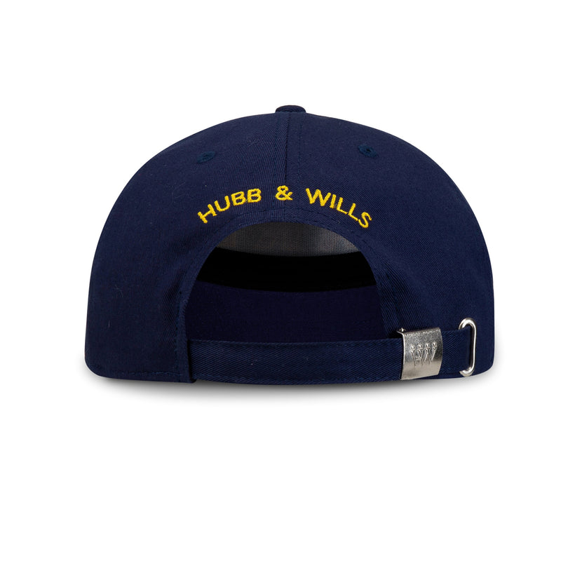 Denim Blue and Red Cap